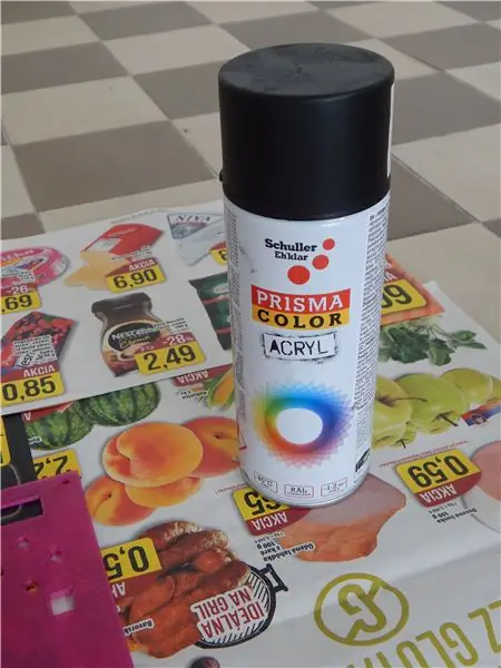 3D druka un krāsošana ar aerosolu