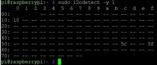 Testovanie rozhrania I2C