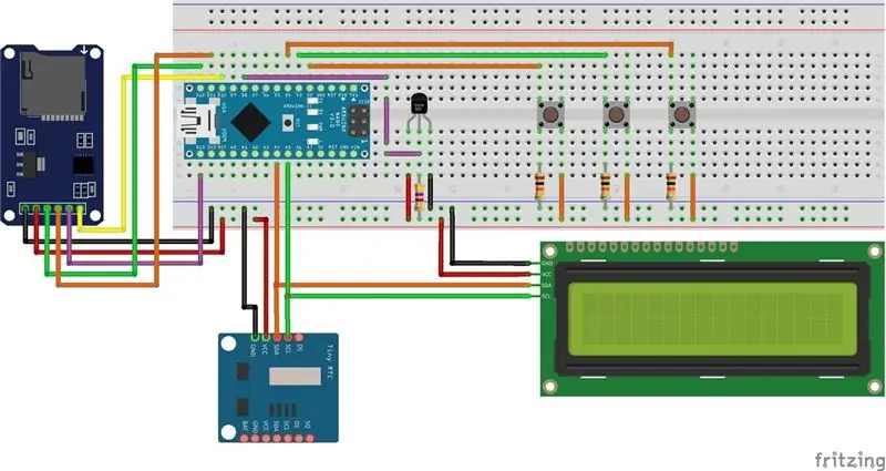 Costruzione del Datalogger JLCPCB con sensore di temperatura con Arduino