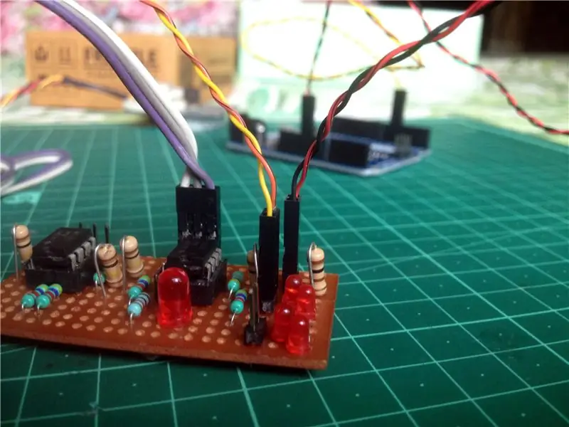 Sluit het Rotary Encoder Board aan op het Arduino Board