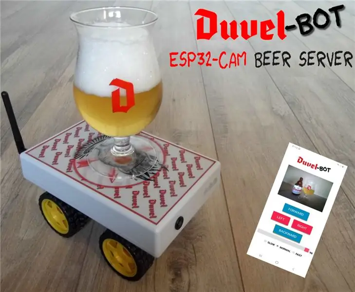 DuvelBot - Робот для раздачи пива ESP32-CAM