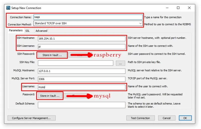 Configurar la base de datos