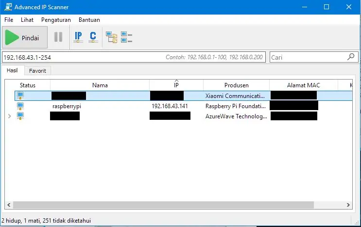 Raspberry Pi -ning IP -manzilini toping