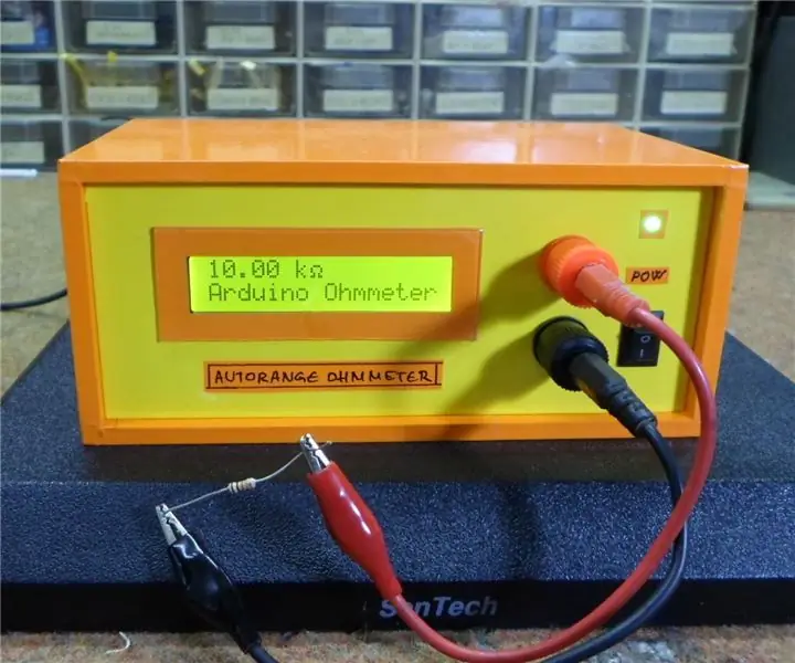 DIY Autorange Arduino Ohmmeter: 3 bước