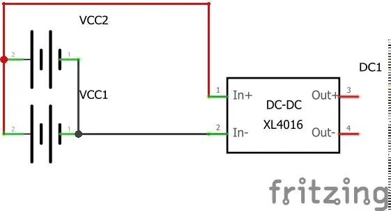 Alimentació del circuit i de Pi