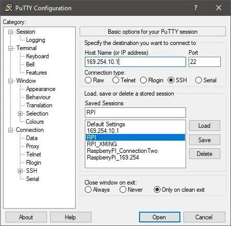 Pas 1: Instal·lació del sistema operatiu RPi, configuració de SSH i accés a Internet