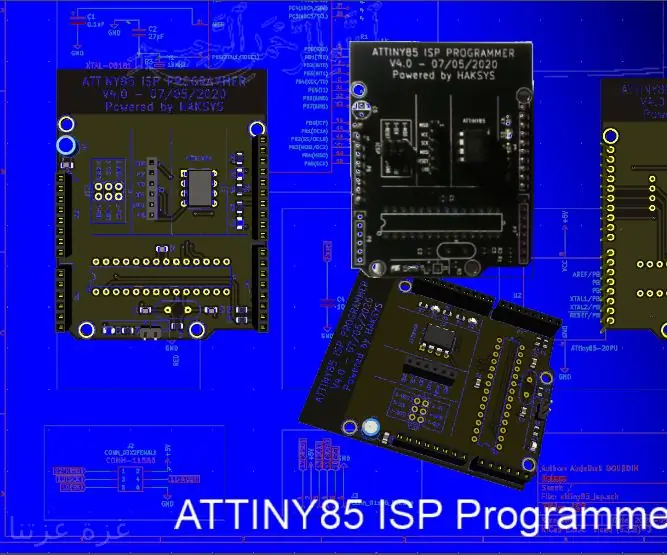 Arduino үшін тағы бір ATTINY85 ISP бағдарламашы қалқаны: 8 қадам