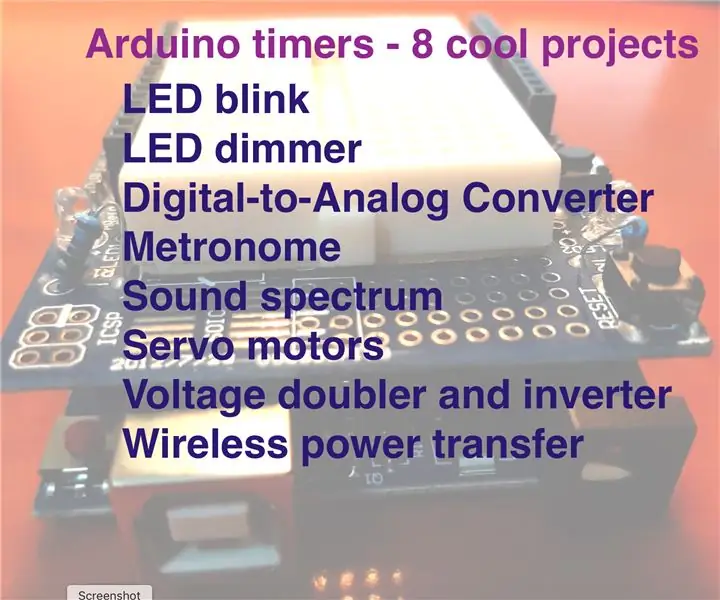 Arduino taimerid: 8 projekti: 10 sammu (piltidega)