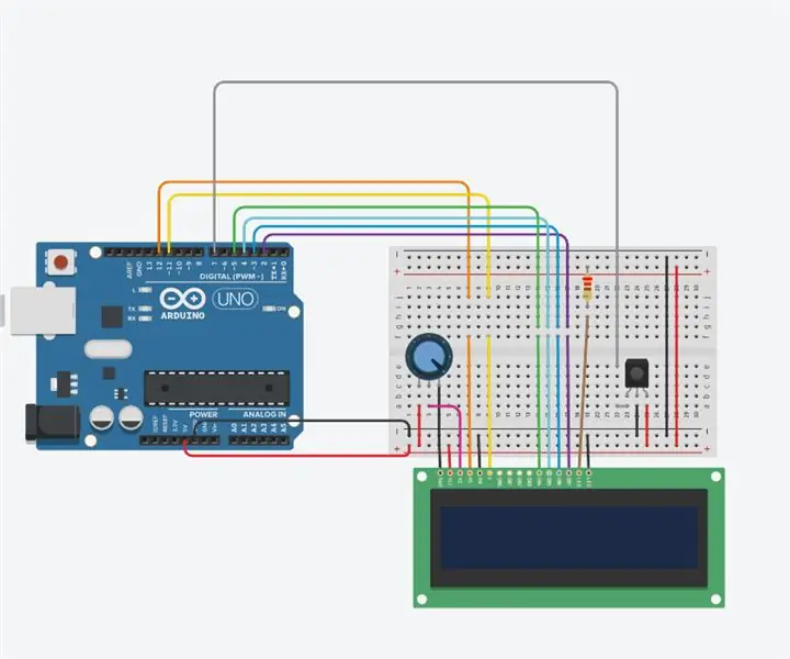 Arduino infravörös érzékelő és távirányító LCD -vel: 4 lépés