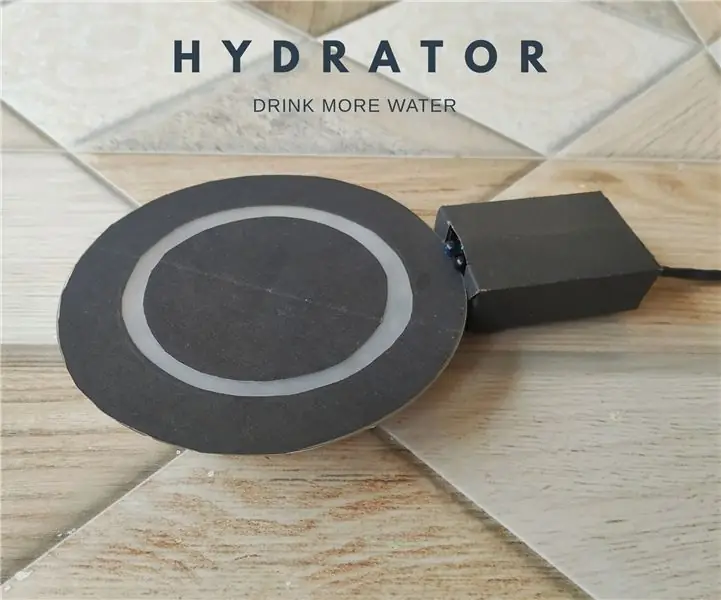 Hydrator - en enhed, der motiverer dig til at drikke vand: 8 trin (med billeder)