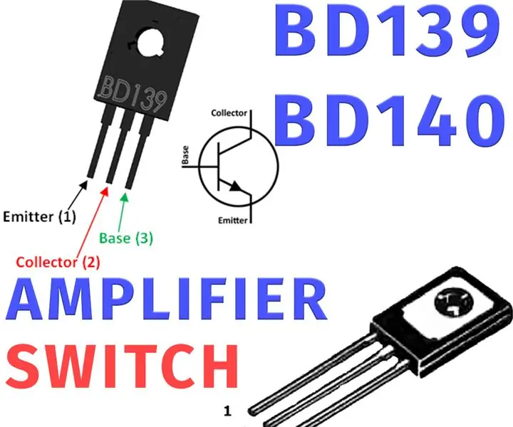 Conceptos básicos de transistores - Tutorial de transistores de potencia BD139 y BD140: 7 pasos