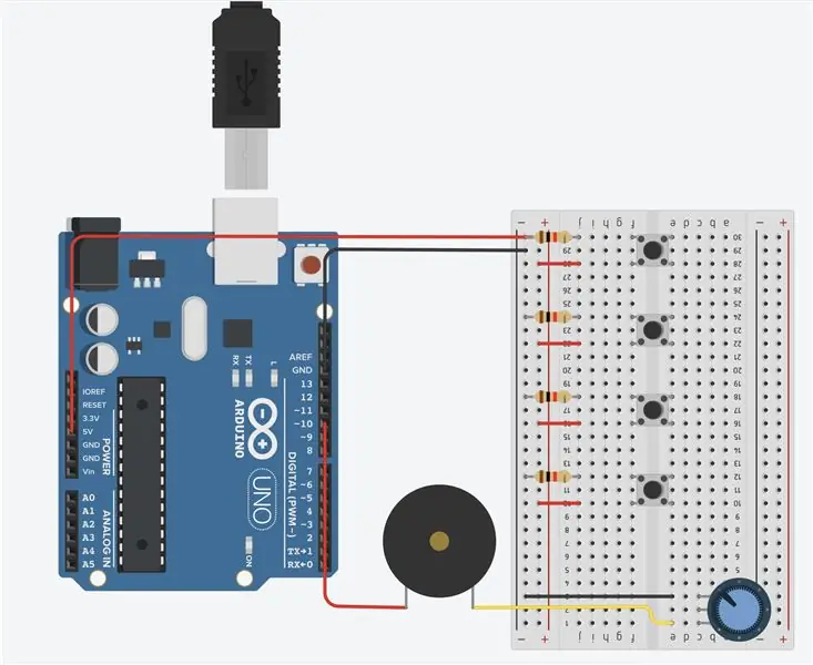 Lägg till Piezo och Potentiometer