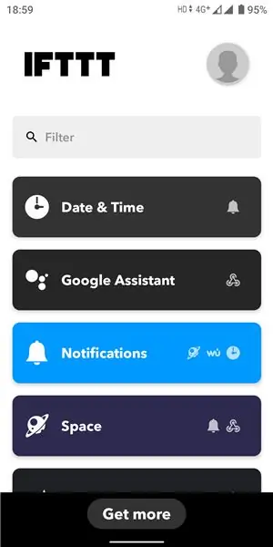 IFTTT -ийг тохируулж байна