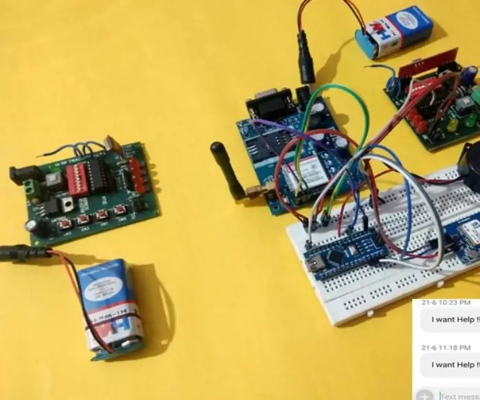 Peranti Keselamatan Wanita Dengan Penjejakan GPS dan Makluman Menggunakan Arduino: 6 Langkah