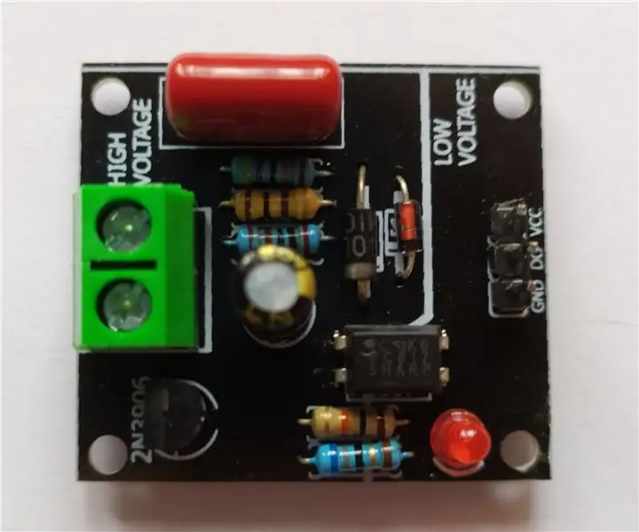 Arduino AC 220V/110V Detektor napona: 3 koraka