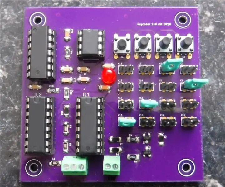 Elektronik Kilit için Anahtar Kodlayıcı: 4 Adım