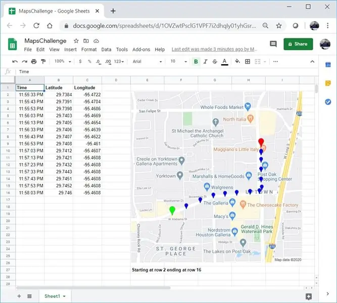 Fügen Sie Google Maps ganz einfach automatisch und kostenlos zu Ihren Google Sheets hinzu