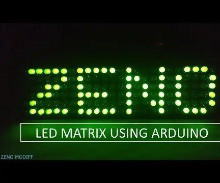 Matrix iliyoongozwa na Arduino: Hatua 8