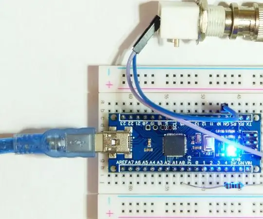 1024 prøver FFT spektrumanalysator ved hjelp av en Atmega1284: 9 trinn