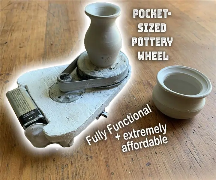 Pocket Sized Pottery Wheel: 11 Hakbang (na may Mga Larawan)