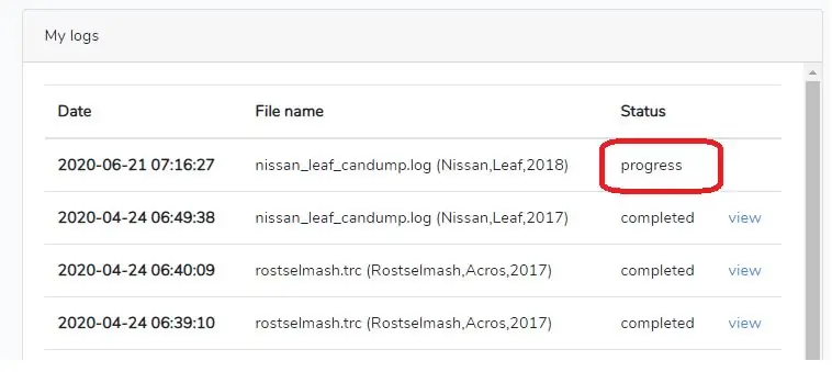 Visualisering av CAN -bussdata