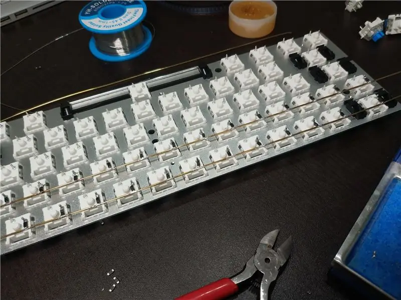 Soldering Keyboard Matrix