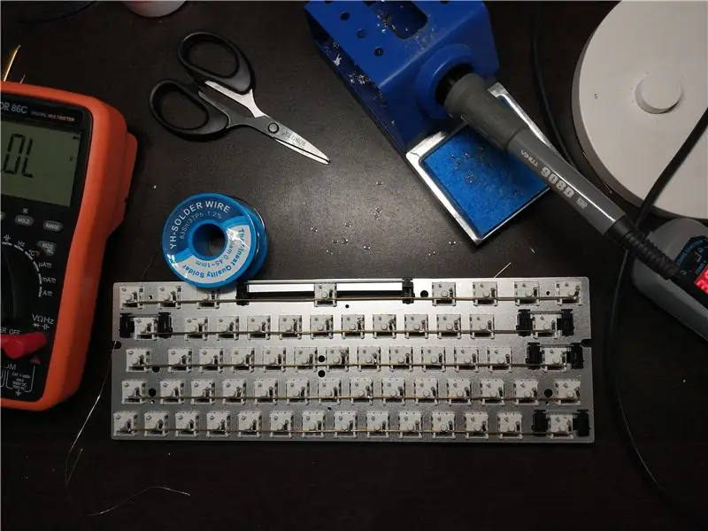 Soldering Keyboard Matrix