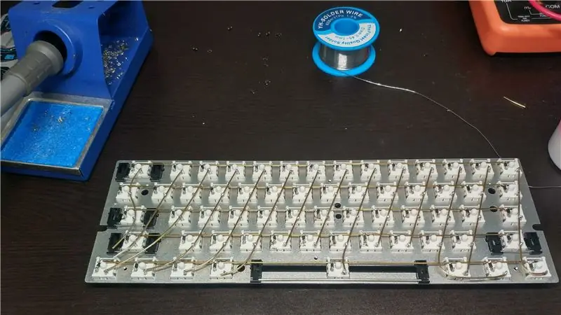 Soldering Keyboard Matrix