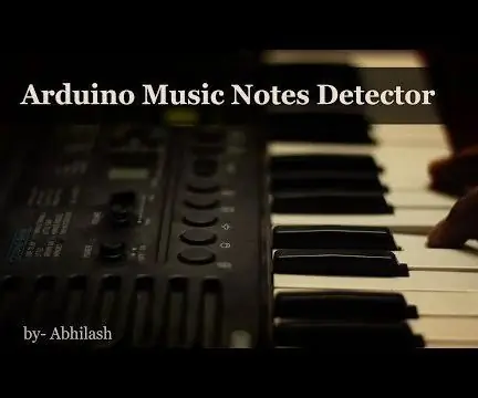 Detector de notas musicales Arduino: 3 pasos