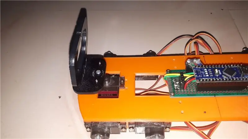 Fixação da cabeça (fixação do sensor ultrassônico)