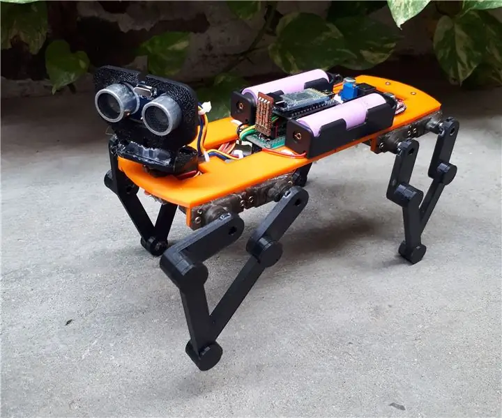 Baby MIT Cheetah Robot V2 Autonomous un RC: 22 soļi (ar attēliem)