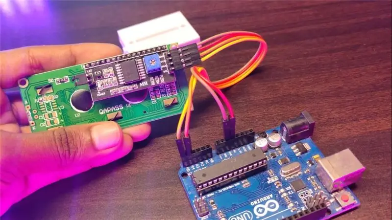 Anschließen des I2C-LCD-Displays an Arduino