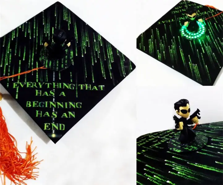 The Matrix Themed Graduation Cap: 5 Steps (with pictures)