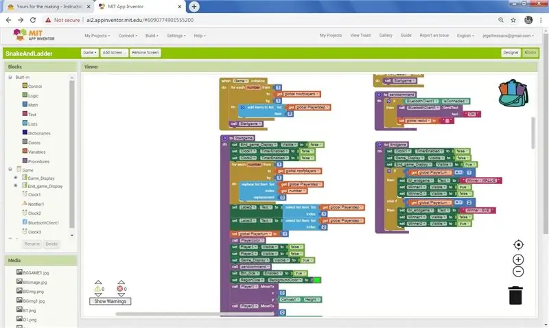 Spel begin blokke