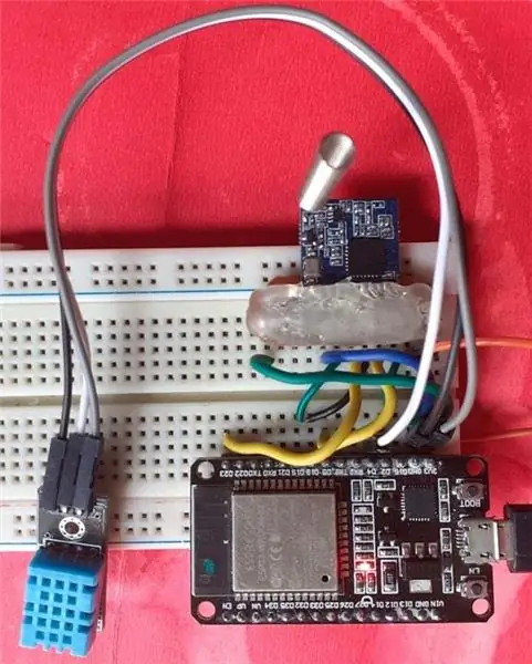 ESP32 LoRa érzékelő csomópont