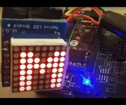 Een Arduino programmeren Een andere Arduino gebruiken om een scrollende tekst weer te geven zonder een bibliotheek - Ajarnpa