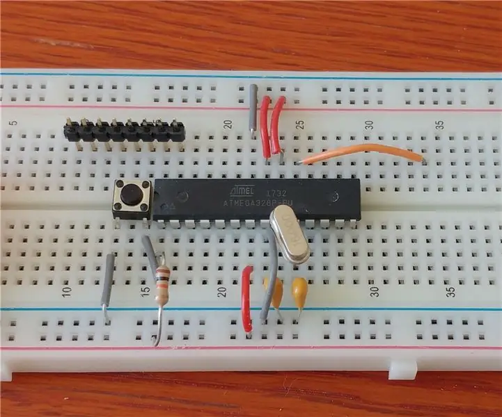 Өз алдынча Arduino 3.3V W / Тышкы 8 МГц сааты Arduino Uno аркылуу ICSP / ISP аркылуу программаланат (Сериялык мониторинг менен!): 4 кадам