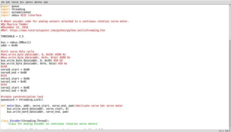 Download en voer de Micro Servo Motor Encoder-democode uit