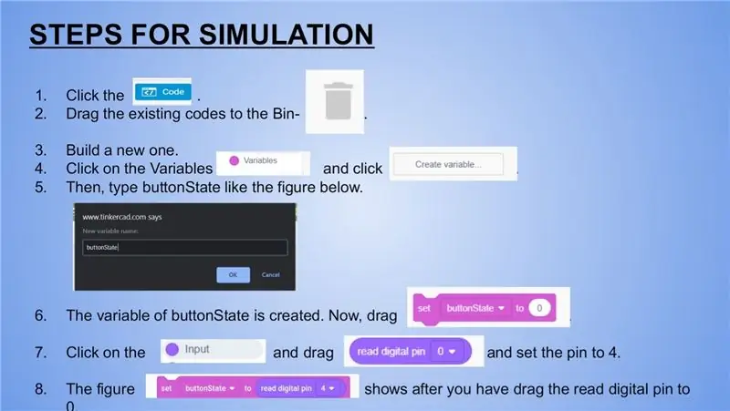 Trinn for simulering