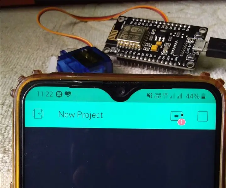 वाईफ़ाई और BLYNK का उपयोग करके सर्वो मोटर नियंत्रण: 5 कदम