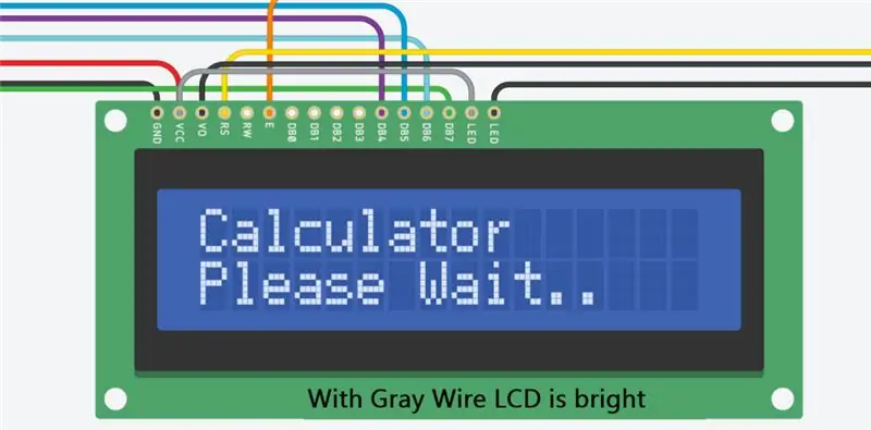 Finalitzeu les connexions LCD