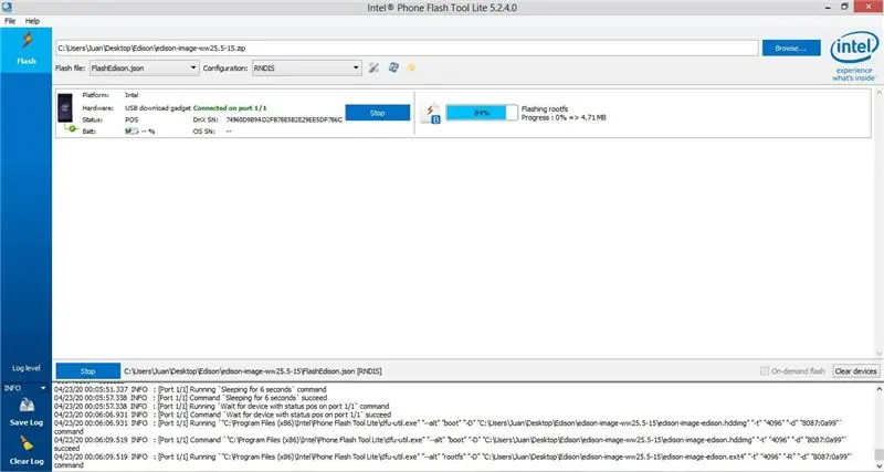 Flasheando El Intel Эдисон