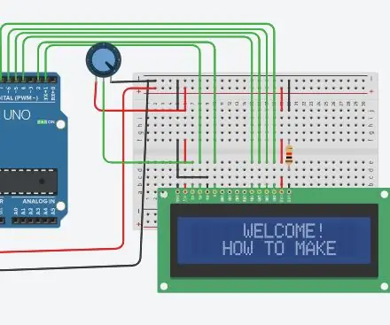 Vārda drukāšana LCD displejā: 7 soļi