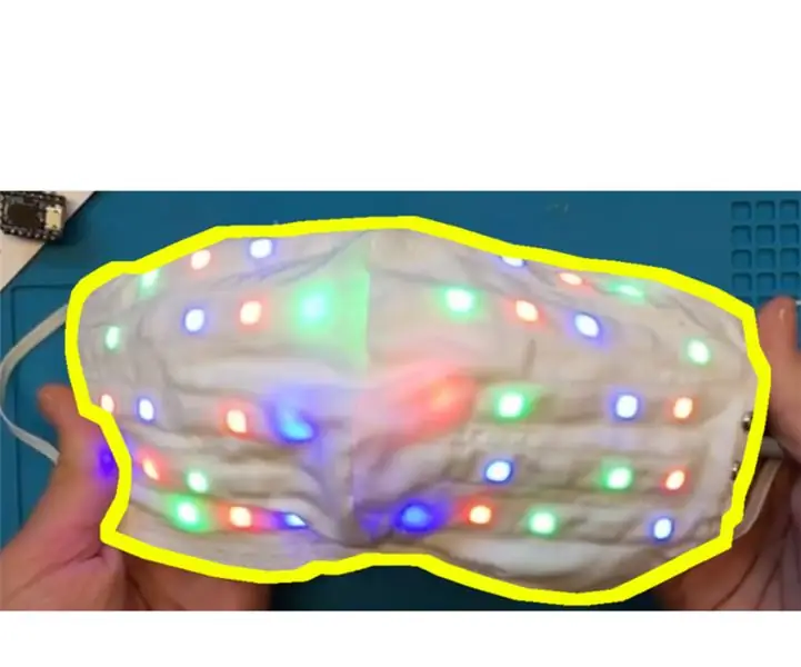 Super cool LED maska vlastní výroby: 6 kroků