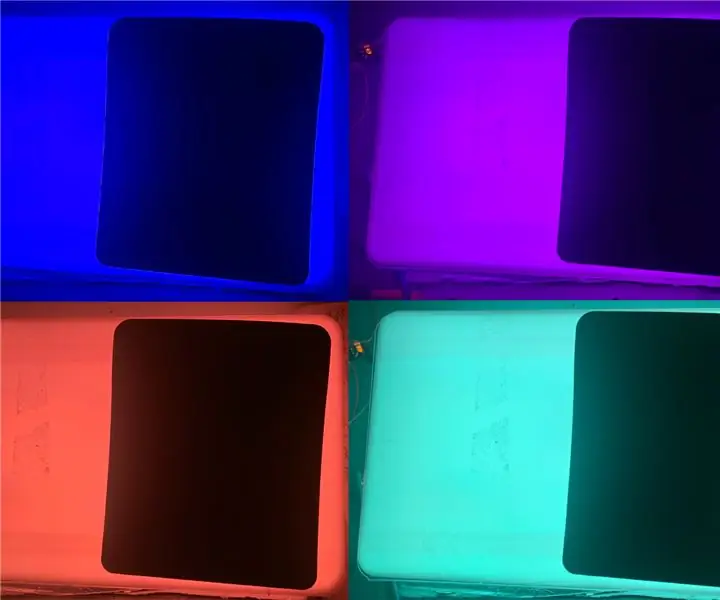 مجموعة لافتة LED RGB مصغرة (لون خالص): 4 خطوات