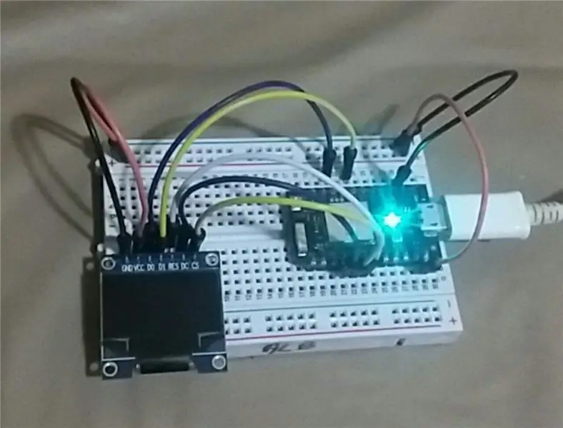 تغريدات على شاشة OLED SPI و Particle's Photon Board