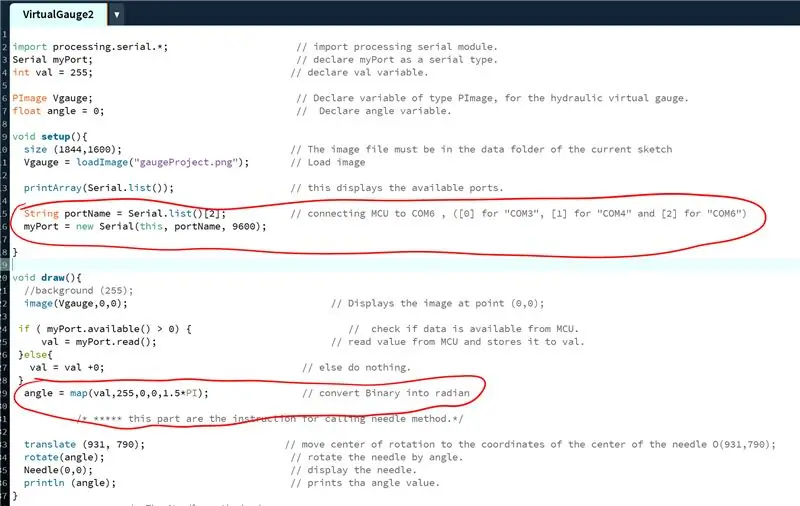 Pas 3: escriure el programari de calibre virtual