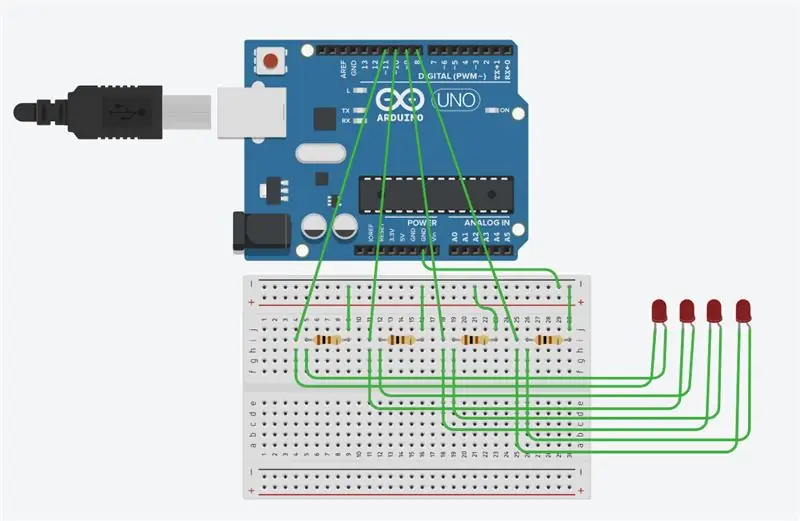 Montaje de la placa de circuito - Parte 1 - Luces LED