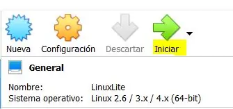 Sanidi El LinuxLite En La Maquina Virtual