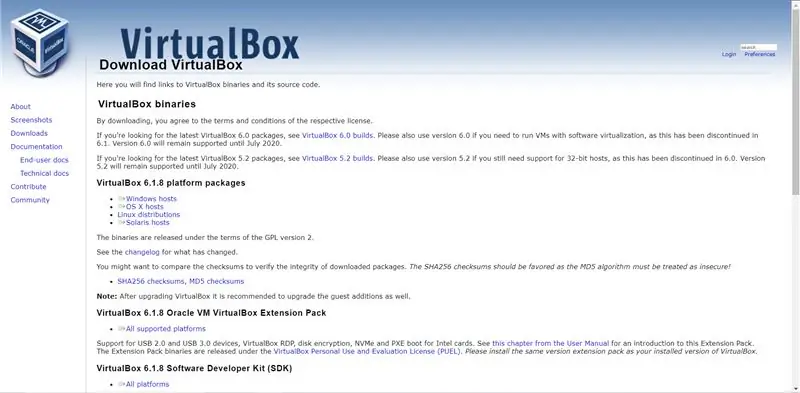 Download VirtualBox